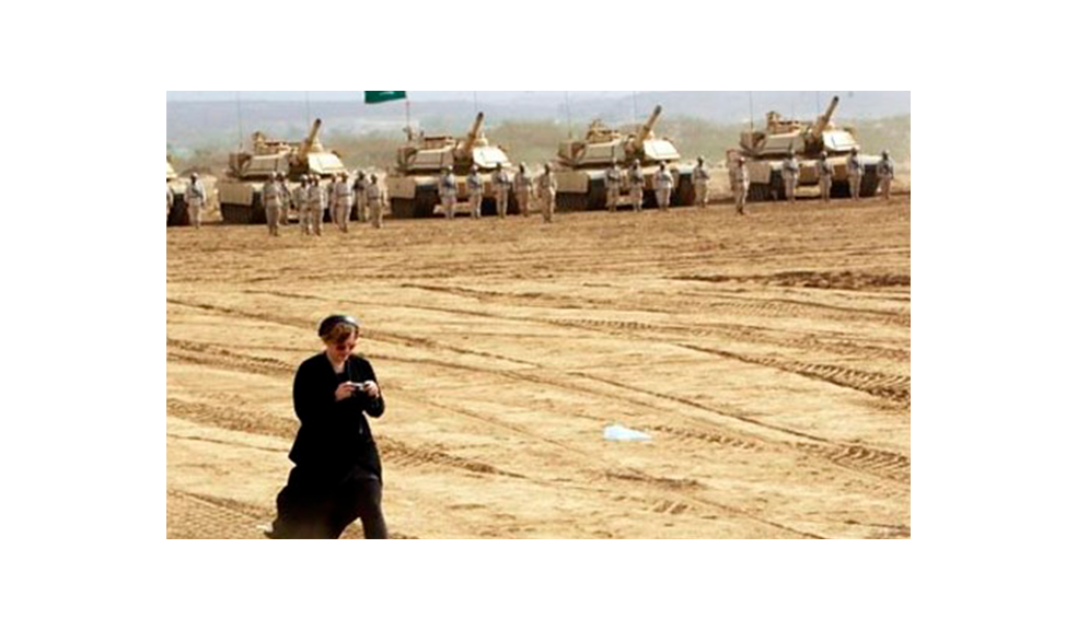 Hindenburg Digital Audio Editor DAW user Kelly Mcevans in the field with soldiers 
